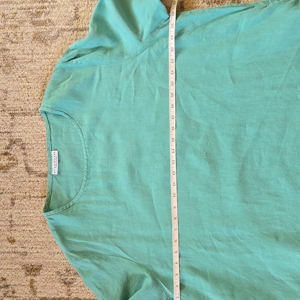 GUC Bryn Walker Aqua Linen Tunic Size XL - Picture 5 of 9